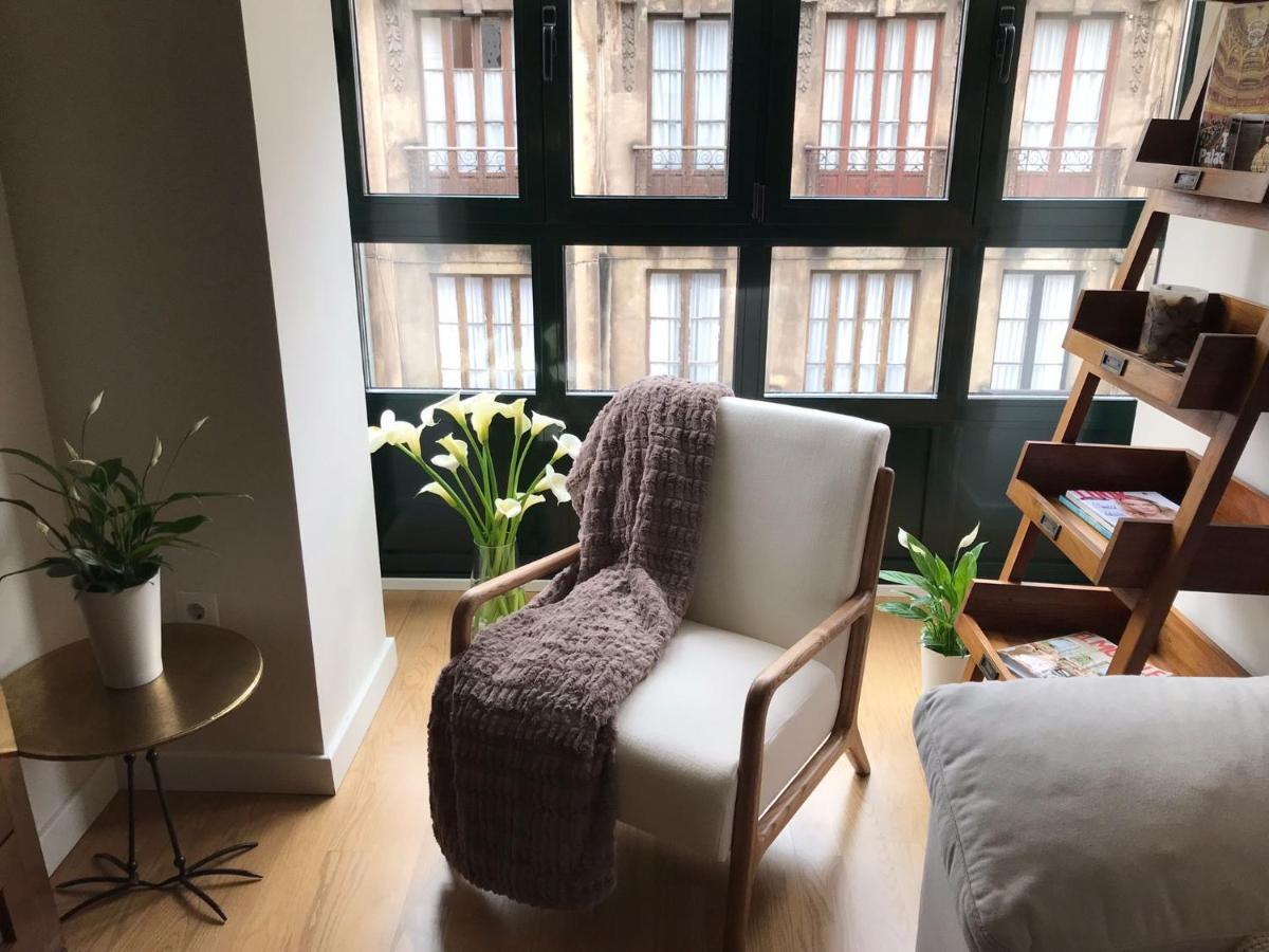 Apartamento Palacio Valdes, Centro Aviles, Con Parking Exterior foto